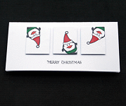 Topsy Turvy Penguins - Handcrafted Christmas Card - dr17-0041